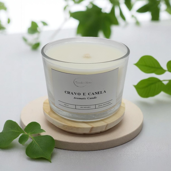 Vela Aromática Cravo e Canela