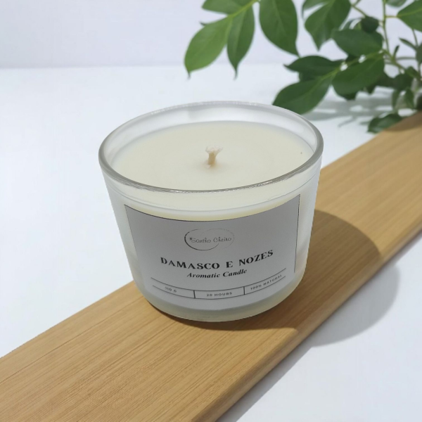 Vela Aromática Damasco e Nozes