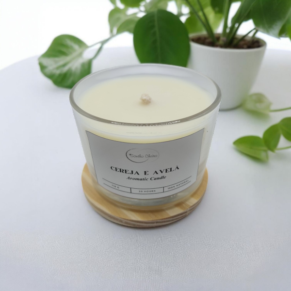 Vela Aromática Cereja e Avelã
