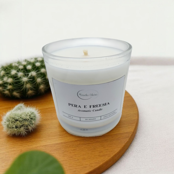 Vela Aromática Pera e Freesia